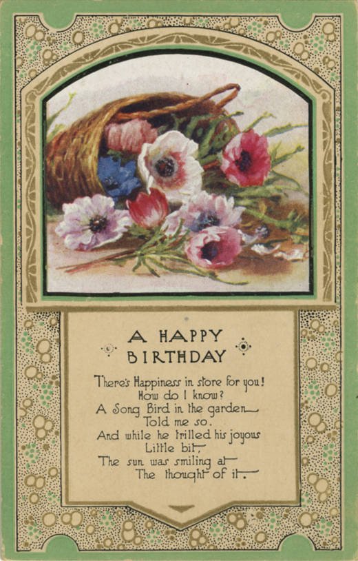 Happy Birthday Flower Basket